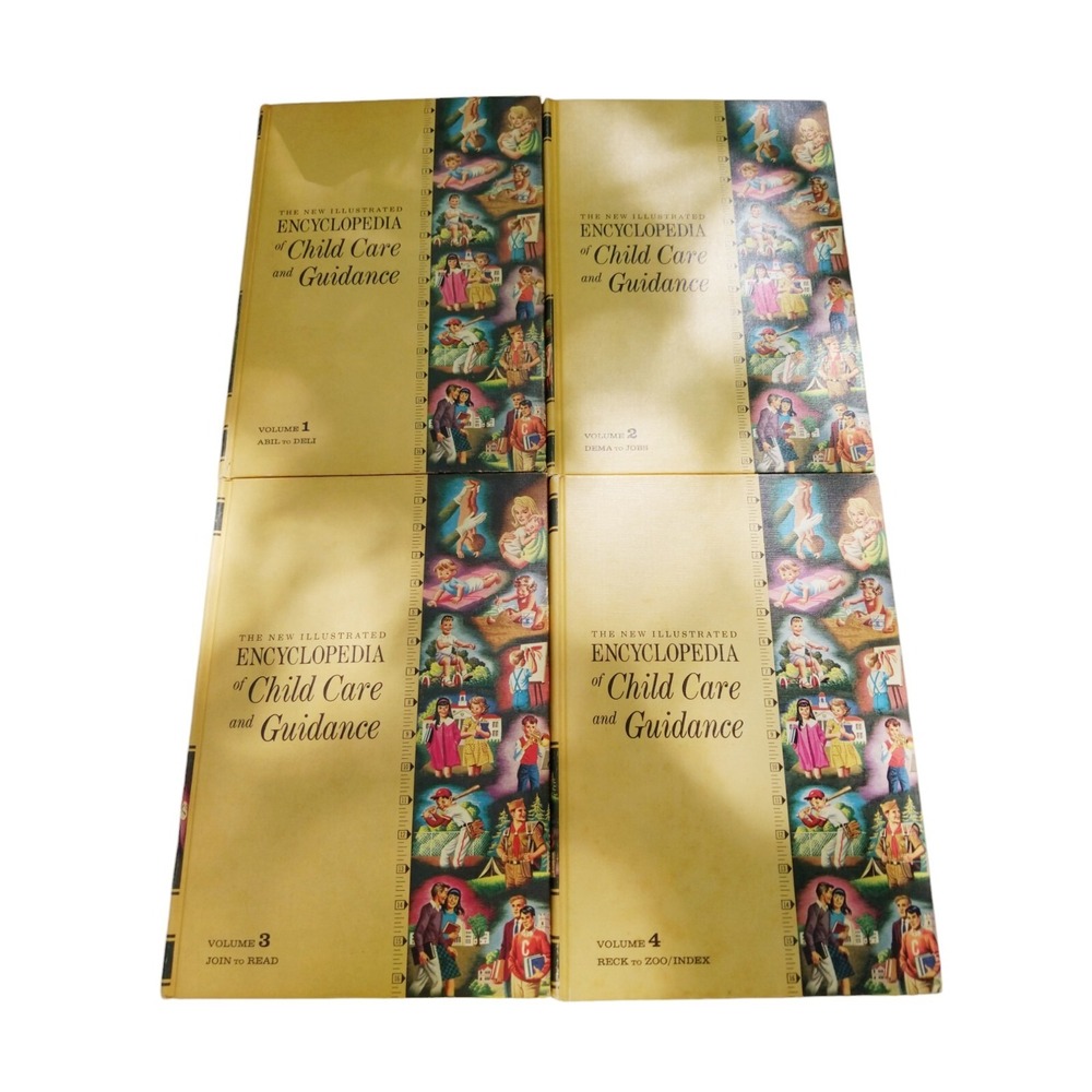 The New Illustrated Encyclopedia of Child Care and Guidance Vol. 1-4 Vintage